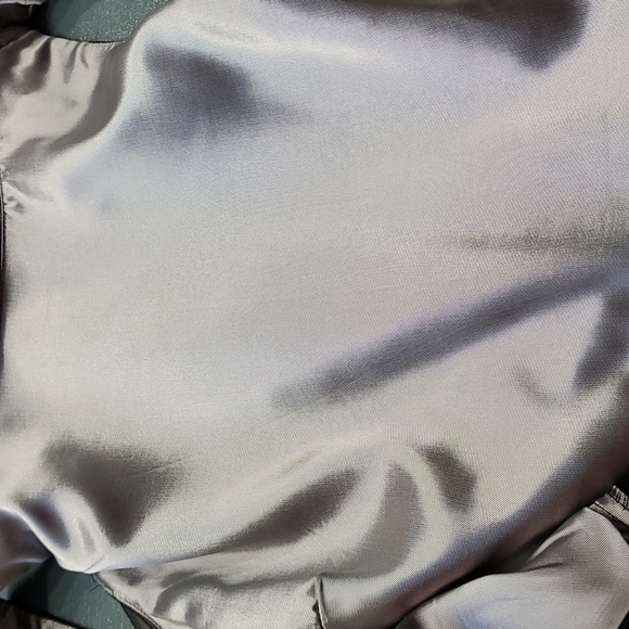 ARIANNA BY Rachel Kaye gray/black gown. Size 4, eligant, chiffon over sa… - Picture 8 of 11